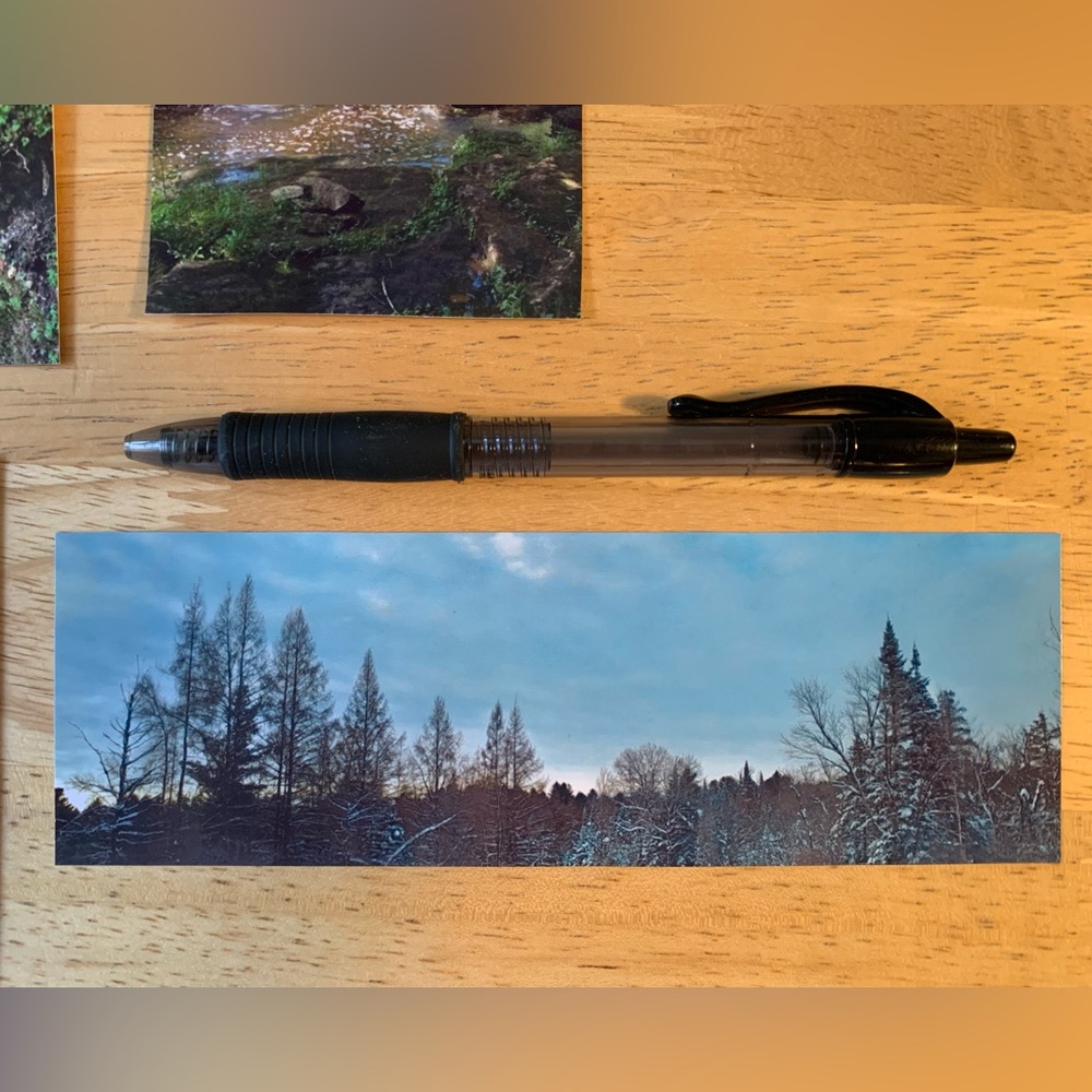 Winter Treeline Sticker, Large Glossy Original Nature Photography Sticker